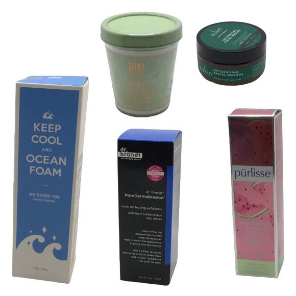 SALE | SKINCARE PACKAGE FACE CLEANSER CLAY MASK FACIAL MASK(BUNDLE OF 5) - Picture 1 of 6